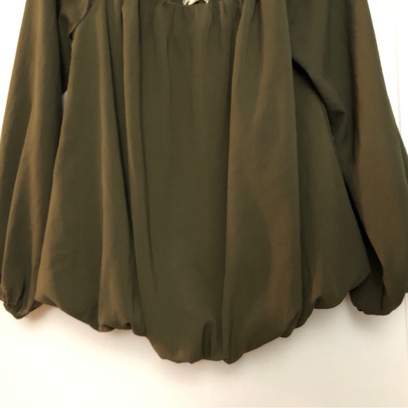 Off Shoulder Top | Olive Green Color | Size Medium - Picture 4 of 8